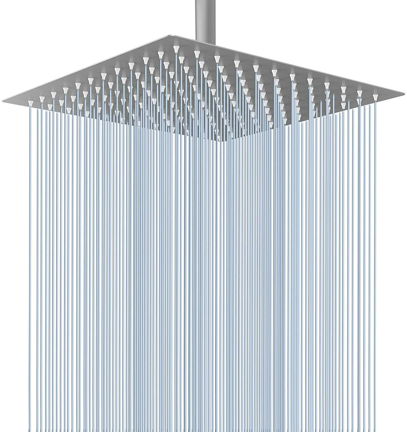 10 Inches Large Rainfall Shower Head Made of 304 Stainless Steel  Brushed Nickel