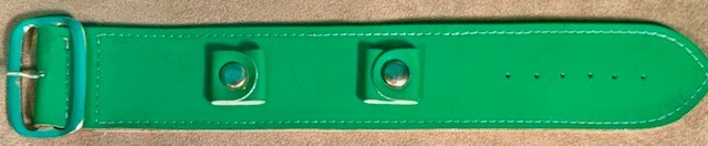Vintage - Kelly Green Vinyl Watchband - 70's