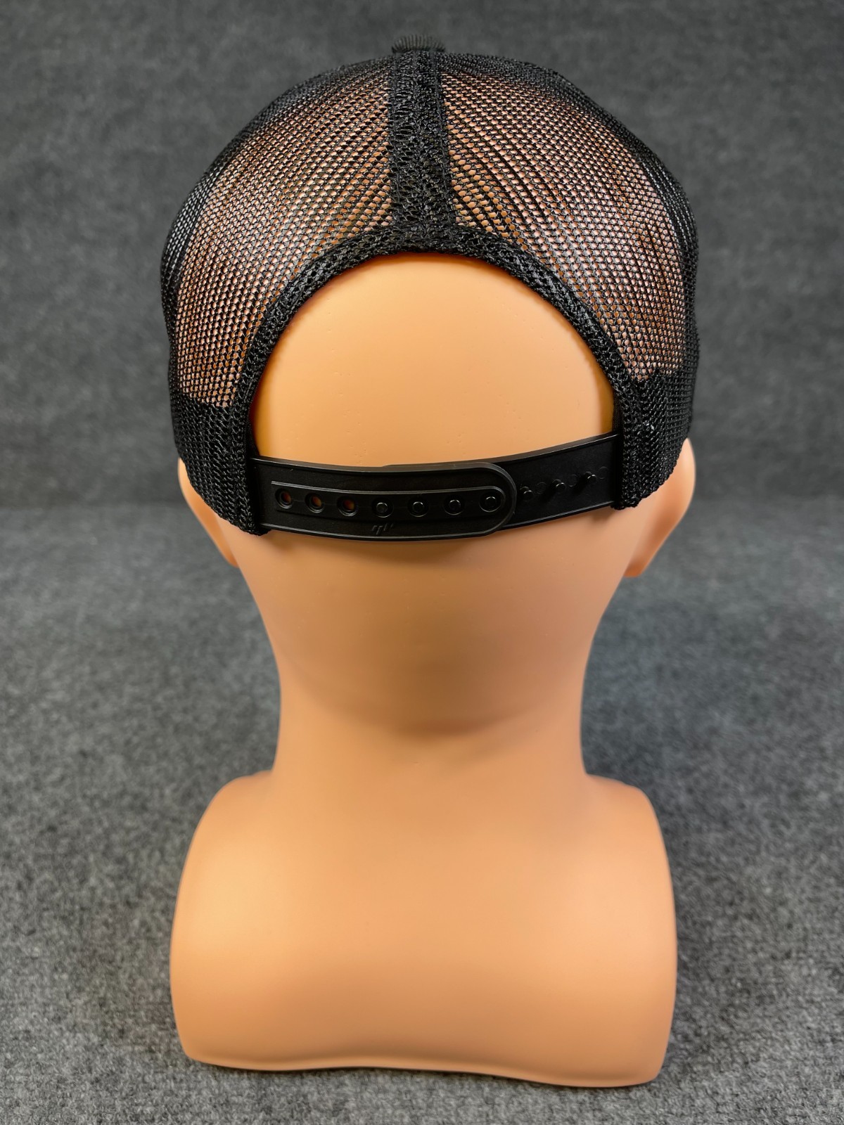 BLōFISH Branded and Logoed Cap Black Trucker mesh snap back closure