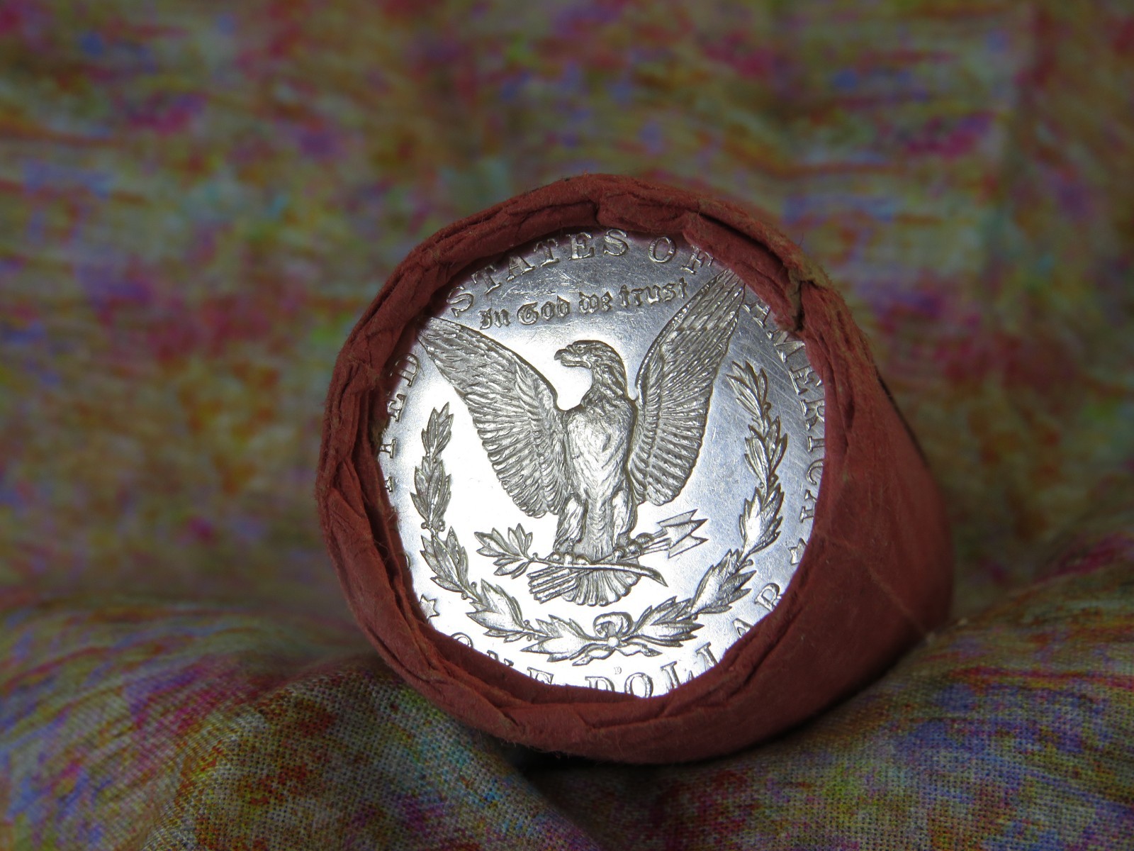 20 Coins ROLL OF 1921 MORGAN SILVER DOLLARS DMPL P END / DMPL D END BIN AA455