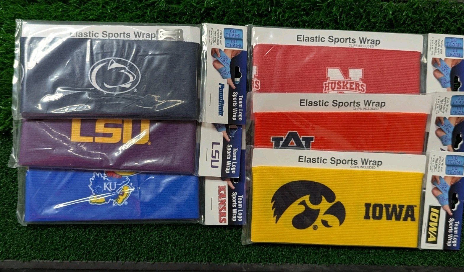 Collegiate Team Sports Elastic Sports Wraps 3"x54" - Brand New Multiple Teams!!