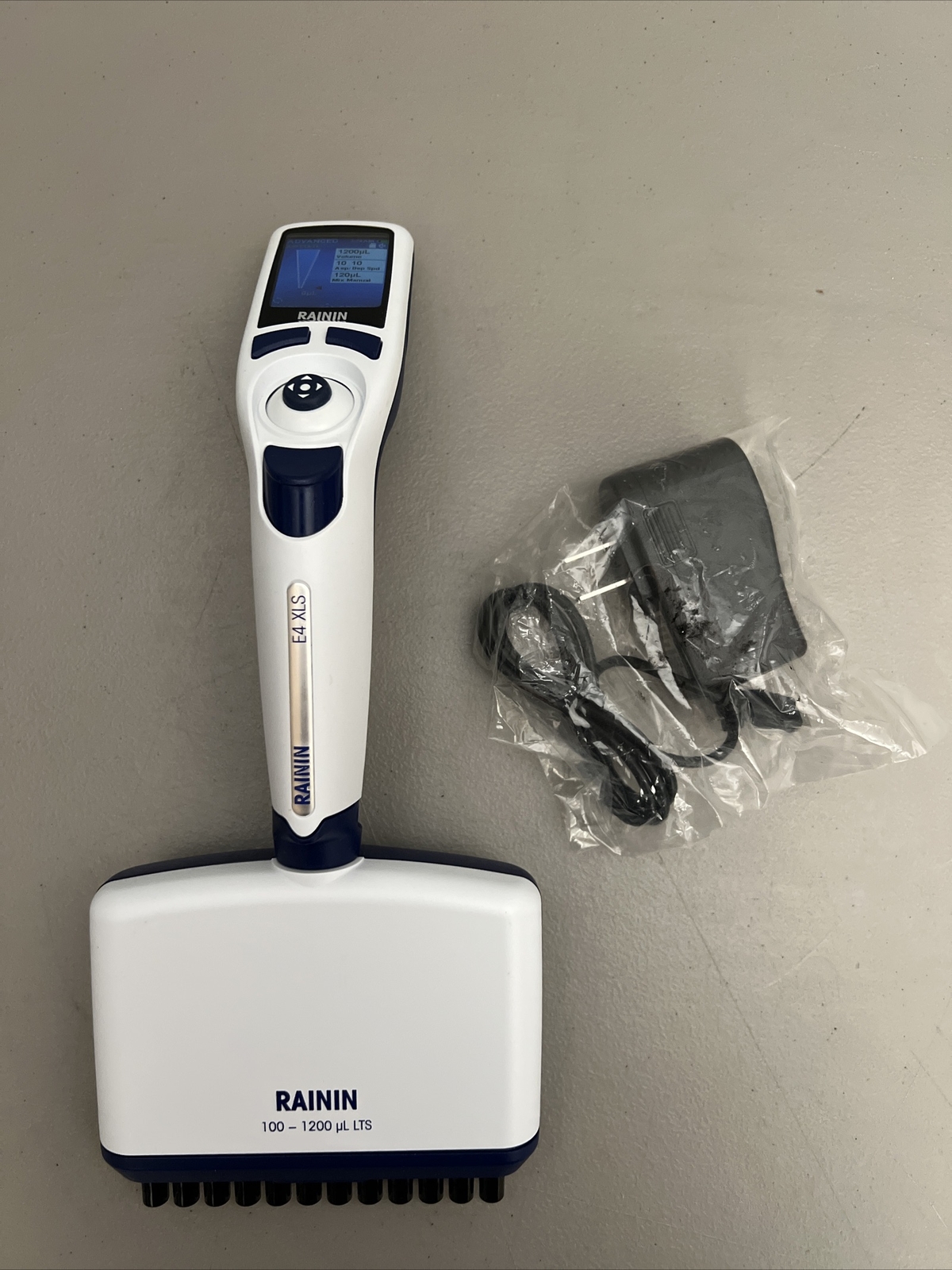 NICE Rainin Pipet-Lite E4 XLS 12 Channel L1200 LTS Electronic Pipette 100-1200uL