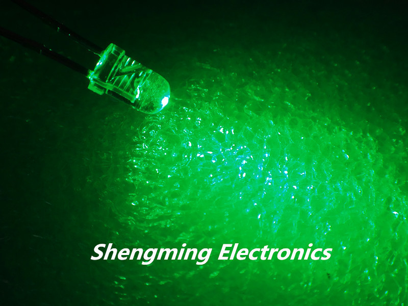 100pcs F3 3mm Green Round LED Light LED water clear