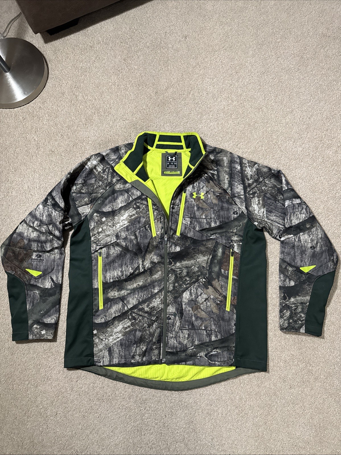 Under Armour Scent Control Storm 2 Softshell Camo Jacket Mossy Oak Treestand 2XL