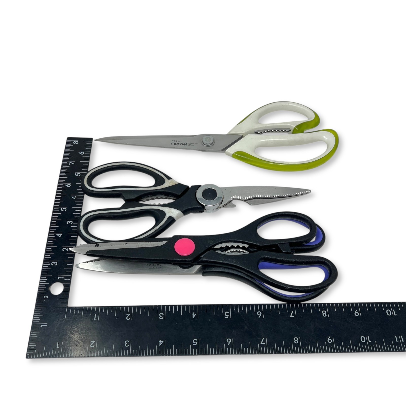 Dorco, Gourmet Kitchen & Unbranded Shears Set, Mixed Kitchen Scissors, 4 Pcs