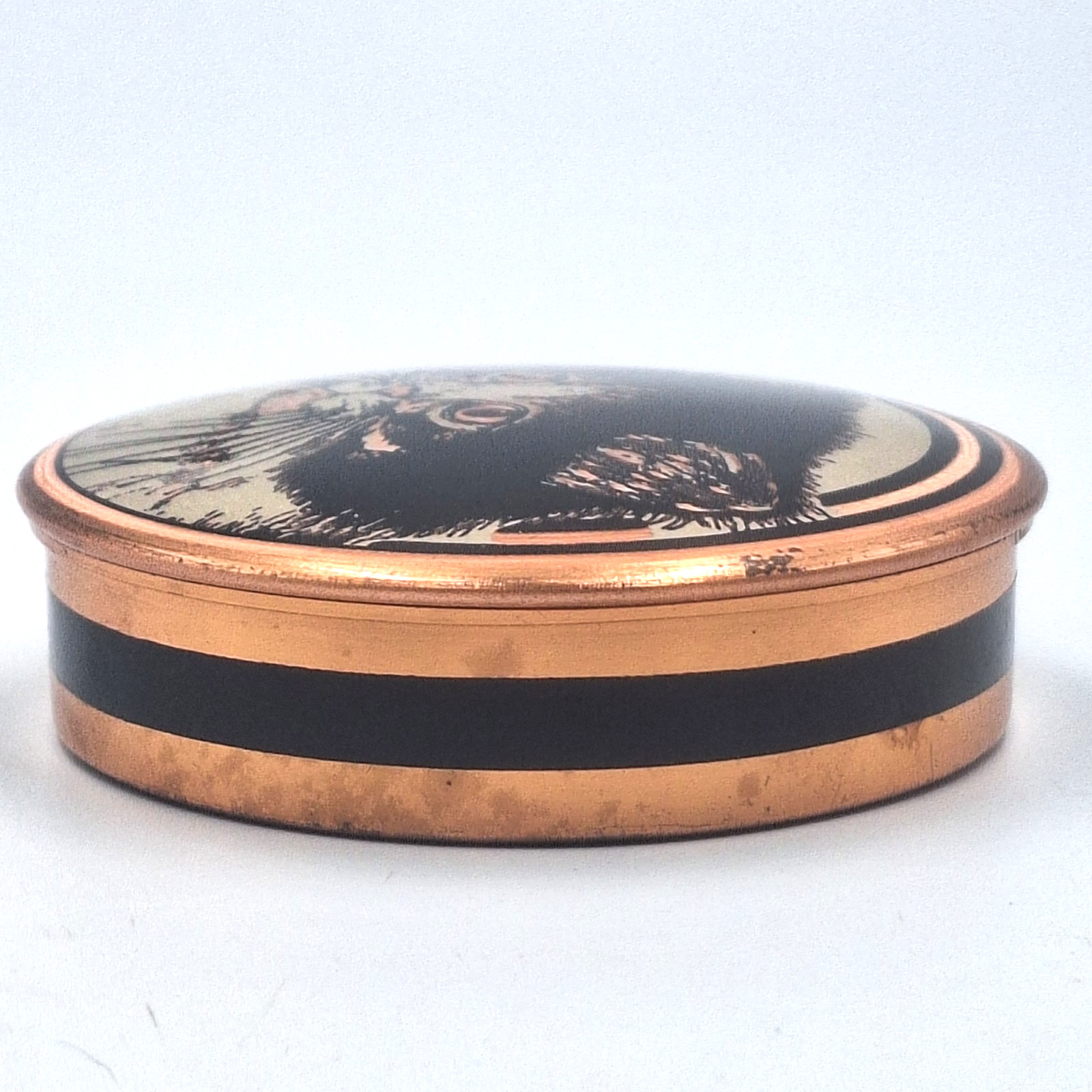 1994 Copper Cat Kitten Trinket Box