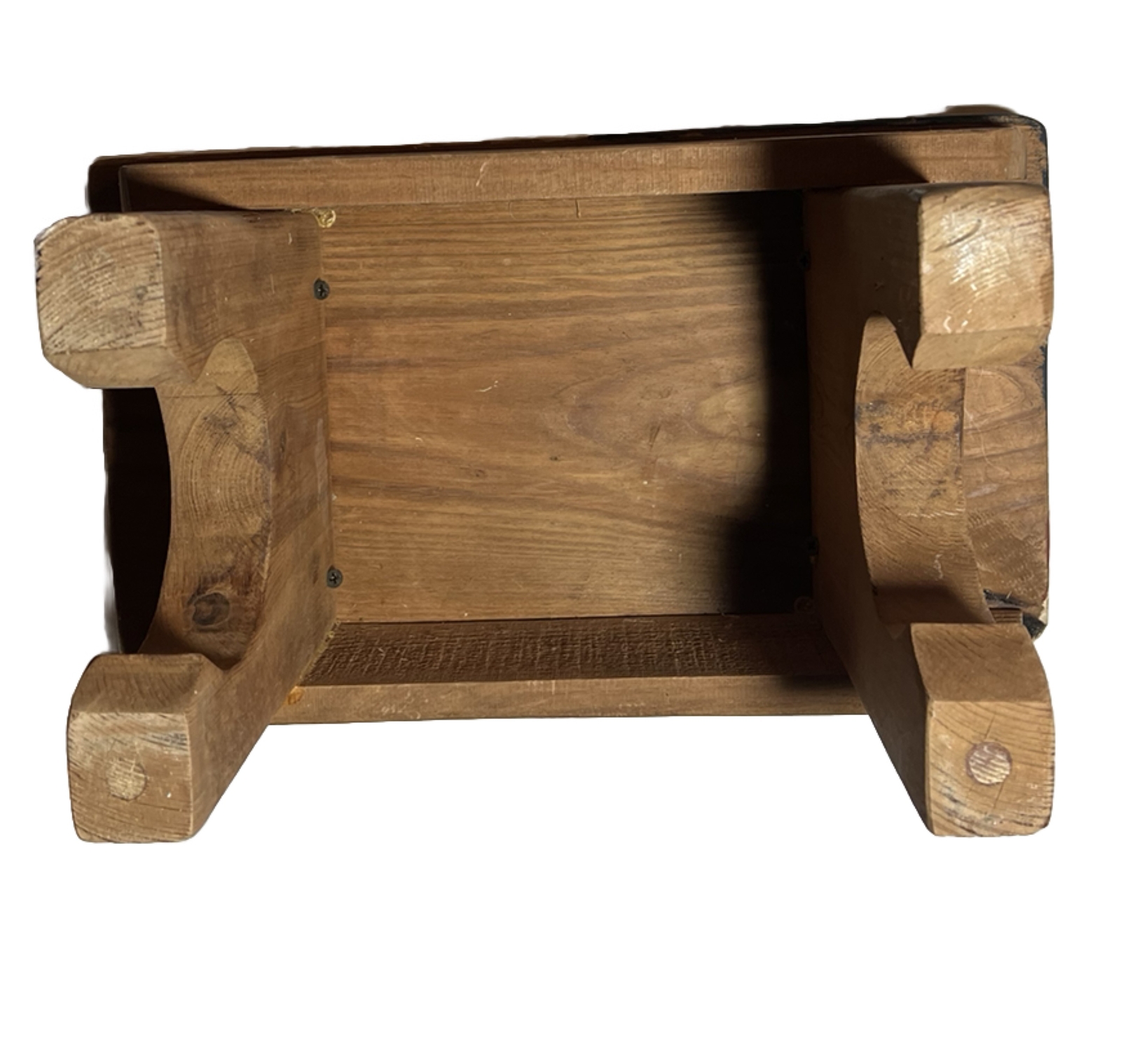 American Flag Wood Foot Stool