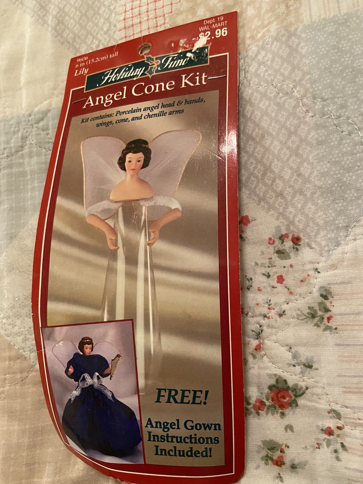 NEW ANGEL CRAFT KIT BY CELESTIAL INSPIRATIONS 6" ANGEL CONE KIT ~ LILY 1997