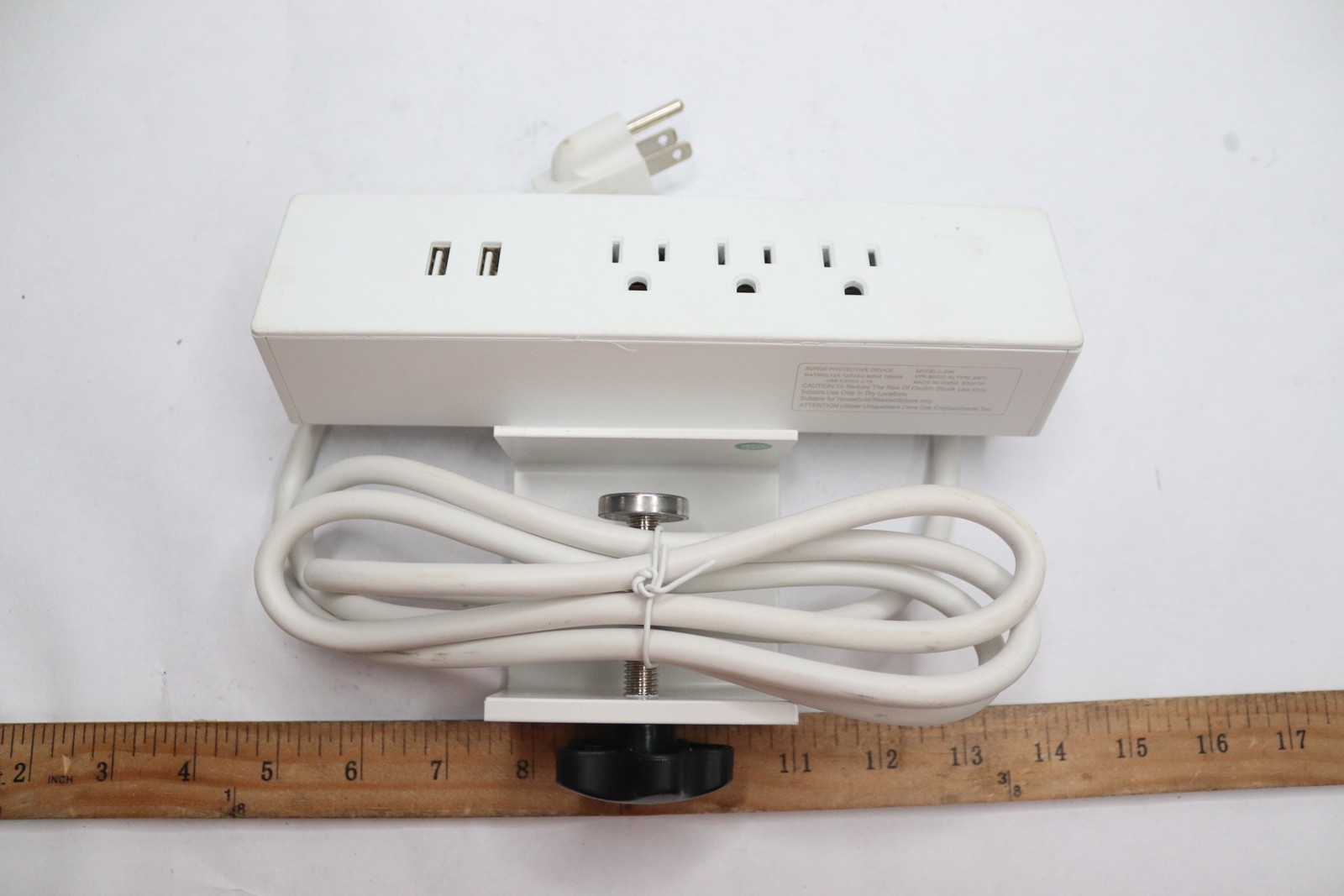 Top of Desk Surge Protective Device White L-03K