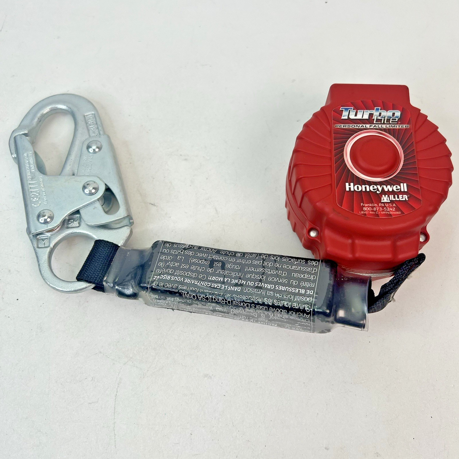 MILLER HONEYWELL TURBO LITE PERSONAL FALL LIMITER MFL-3-Z7/6FTG