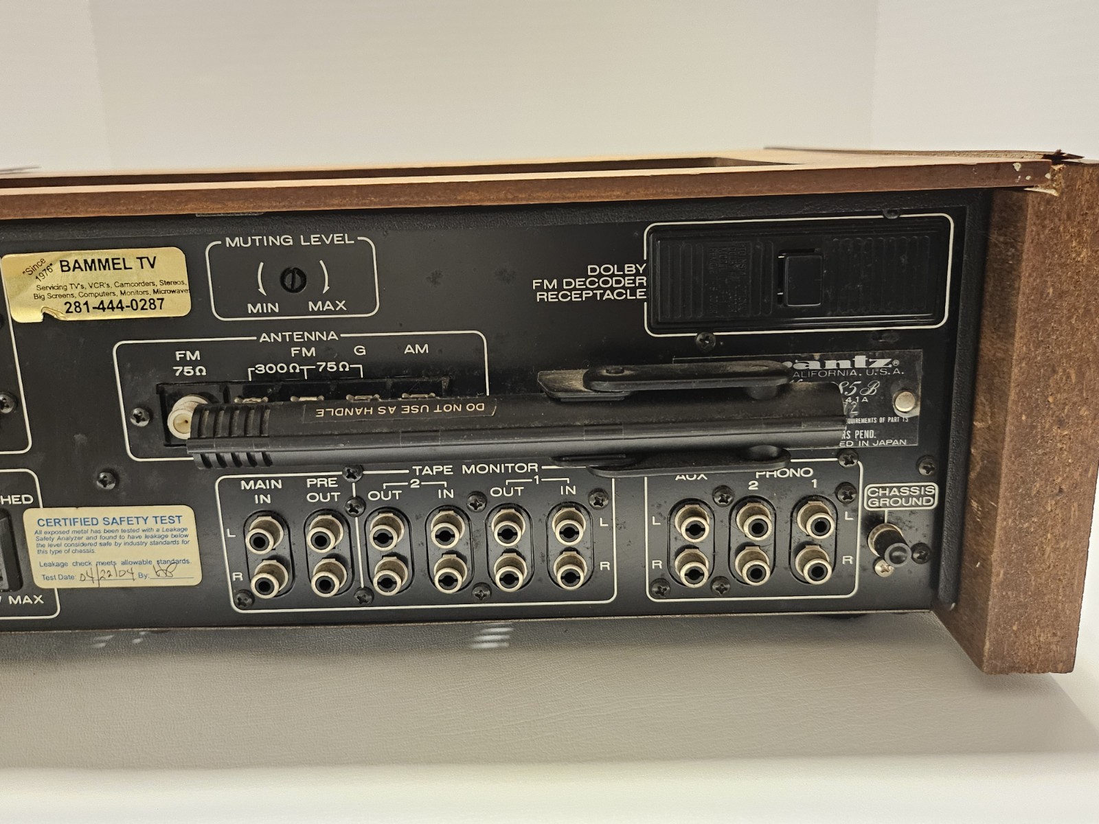Marantz 2285B Receiver Audiophile Stereo AF/FM Tested Decoder Wood grained Kit