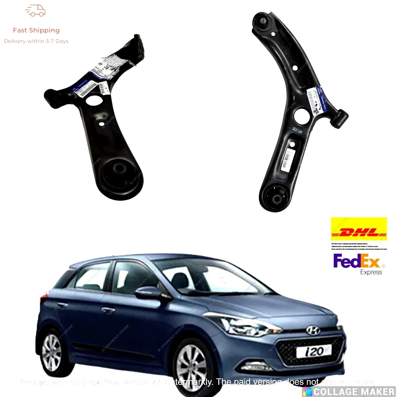 54501C7000 & 54500C7000 Control Arm Lh+ Rh Fit For Hyundai I20 2015-2020 Genuine