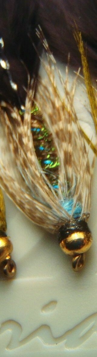 Irideus Blue Dream Mix Soft Hackle Wooly Bugger Streamer flies Trout Fly Fishing