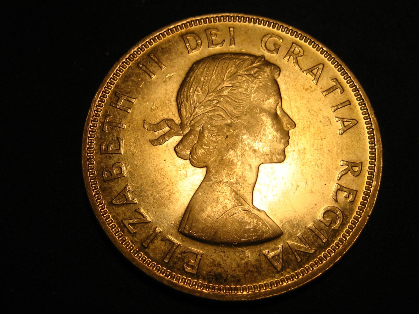 1964 80% Silver Canadian Dollar Uncirculated Some Toning #3