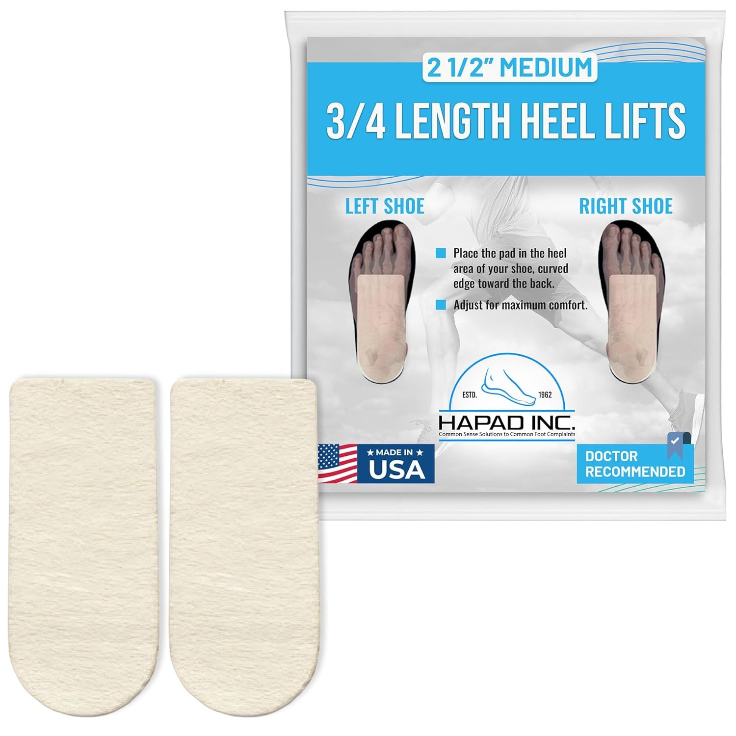 Hapad 3/4 Length Heel Wedges
