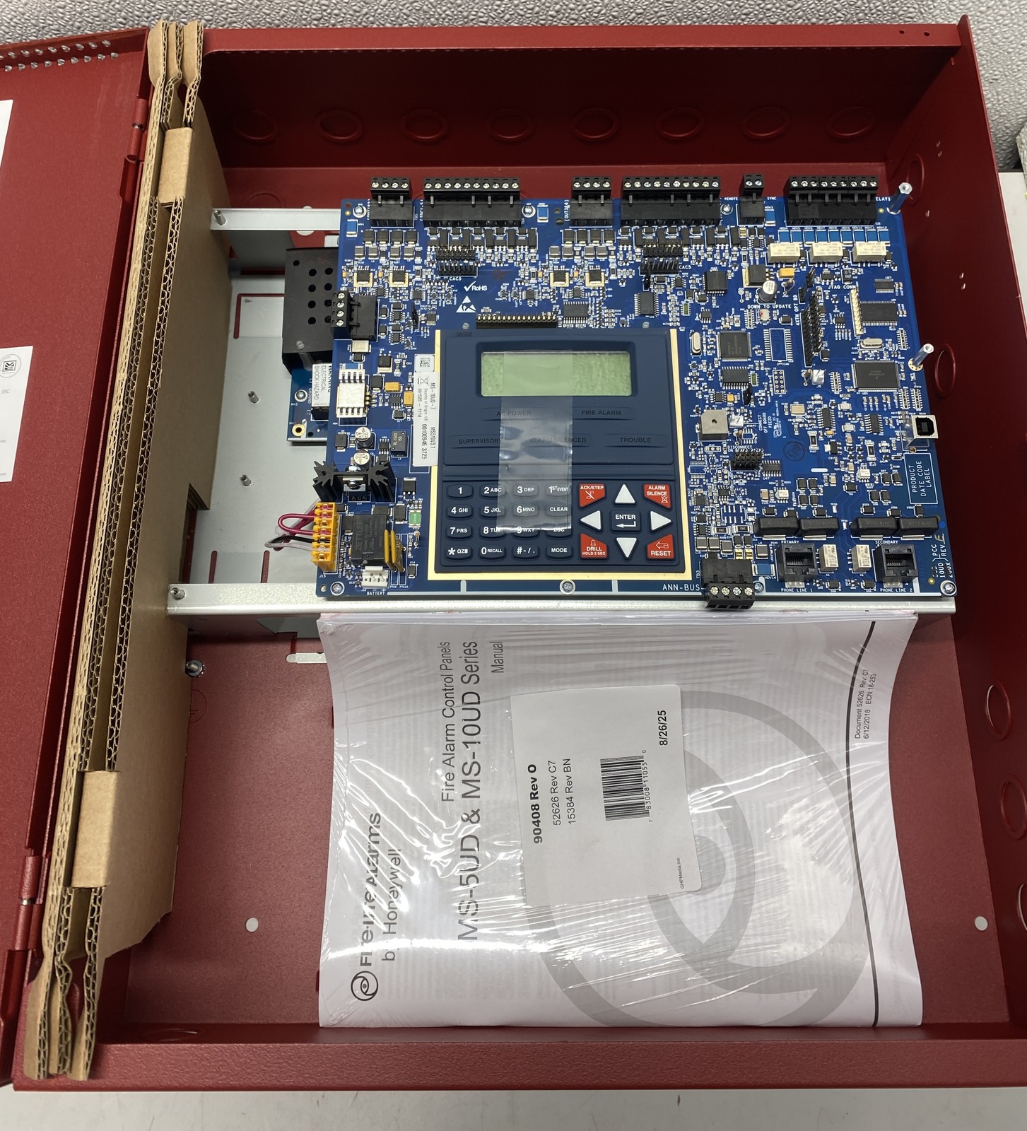 FireLite MS-10UD-7 10-Zone Fire Control Panel