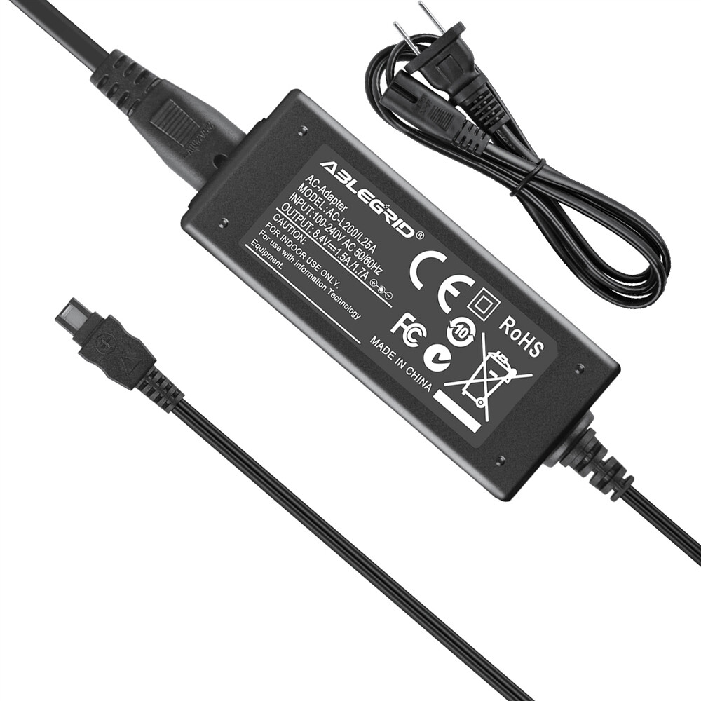 AC Adapter Charger For SONY Camcorder HDR-XR100 V HDR-XR105 V Power Supply Cord