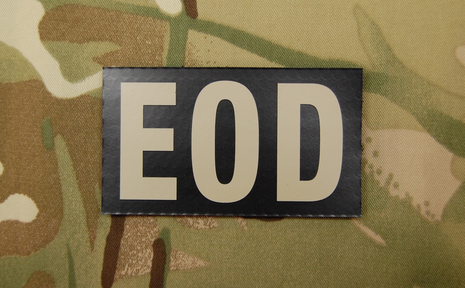 Infrared EOD Brassard Black & Tan Patch Explosive Ordnance Disposal US Army Navy