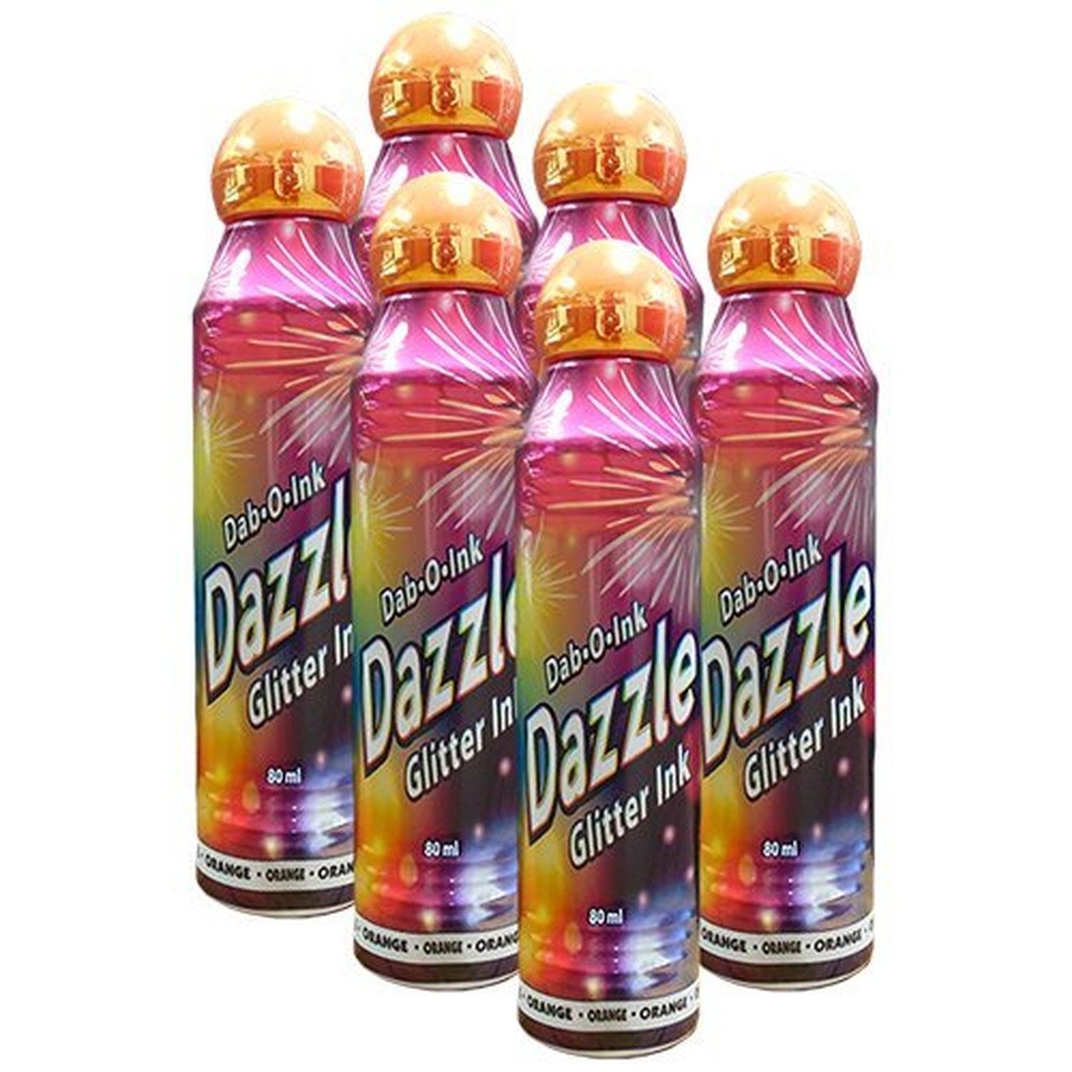 Dazzle Six Pack 3oz Orange Bingo Dauber