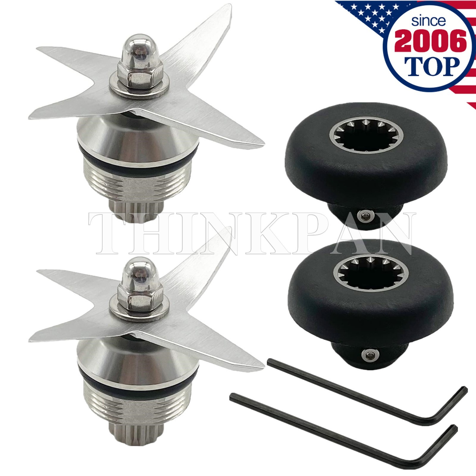Blender Blade Assembly 104675 104675B & Drive Socket 891 Fit for Vitamix 64&32oz
