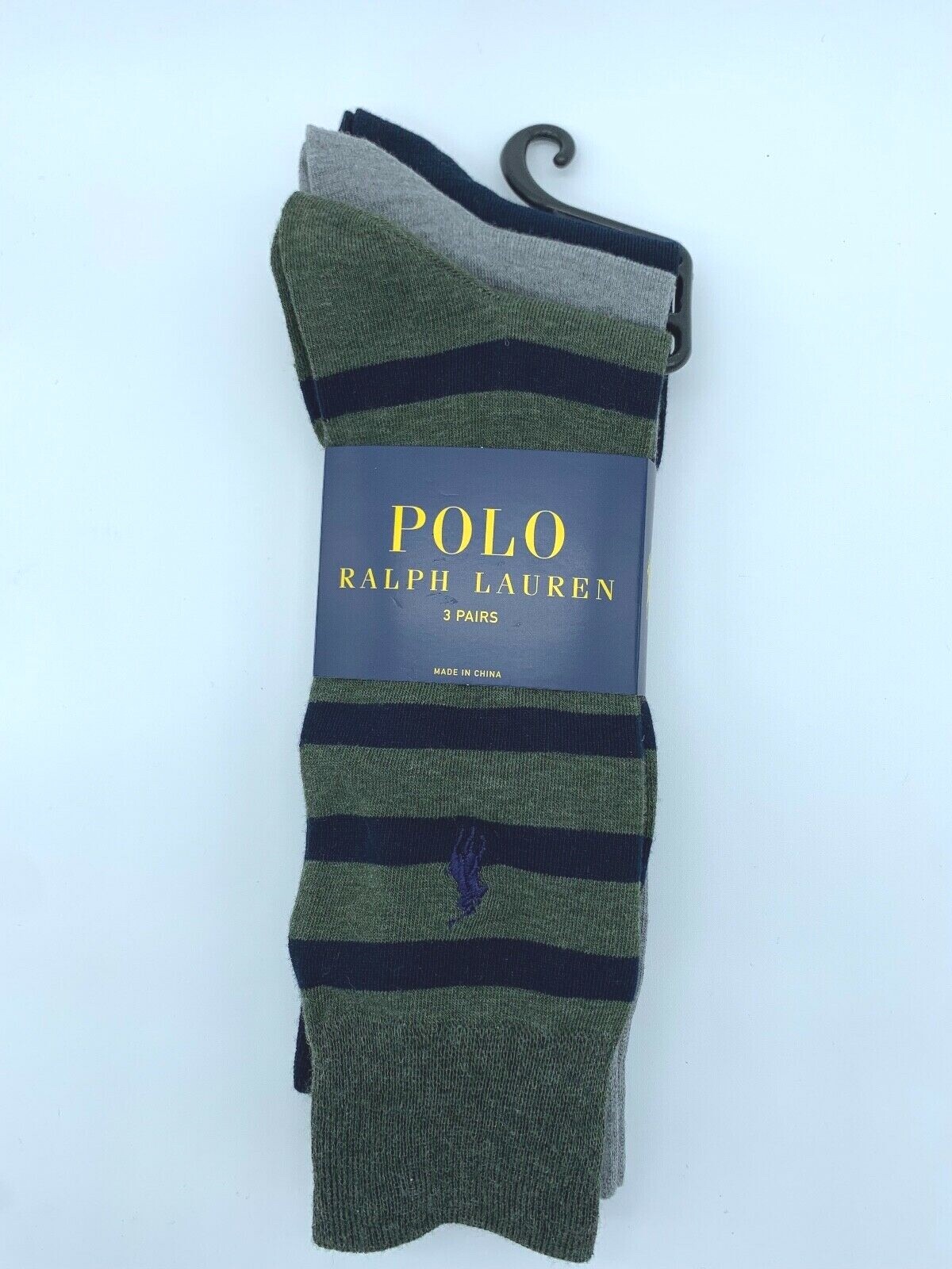 NEW 3 PAIRS MENS POLO RALPH LAUREN CASUAL DRESS SOCKS SIZE 10-13