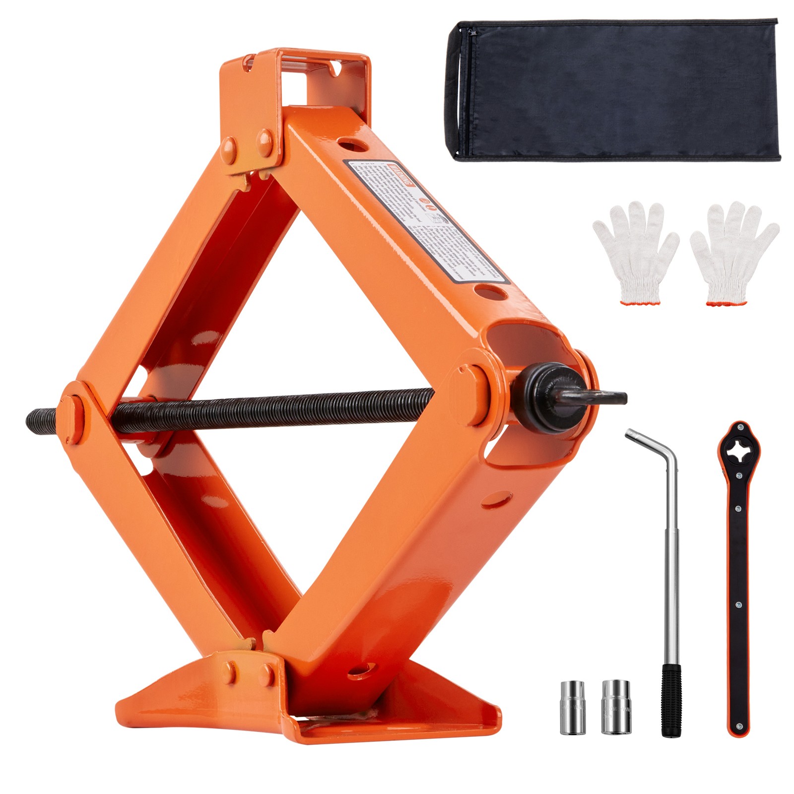 Uimoso Scissor Jack 2.5 Ton Steel Scissor Car Lift Jack Kit with Lug Wrench