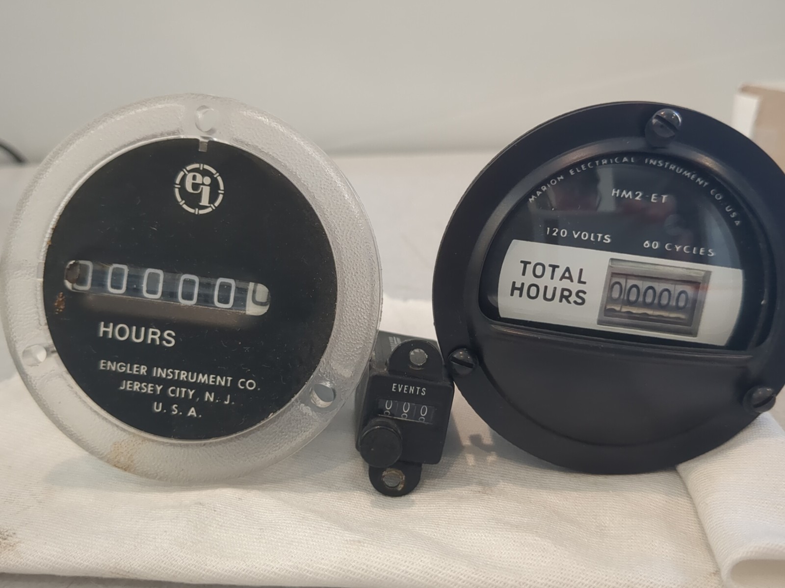 Lot of 3 Hour Time Counter Panel Meters