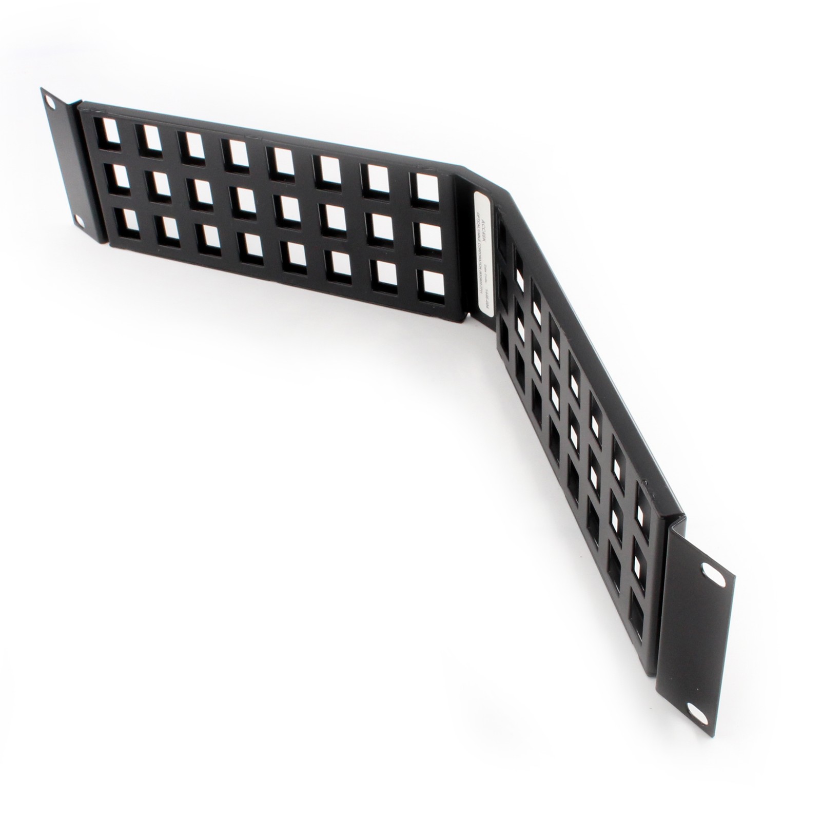OCC OPTICAL CABLE CORP ACC48K SNAP-IN MULTIMEDIA ANGLE PATCH PANEL, 48-PORT