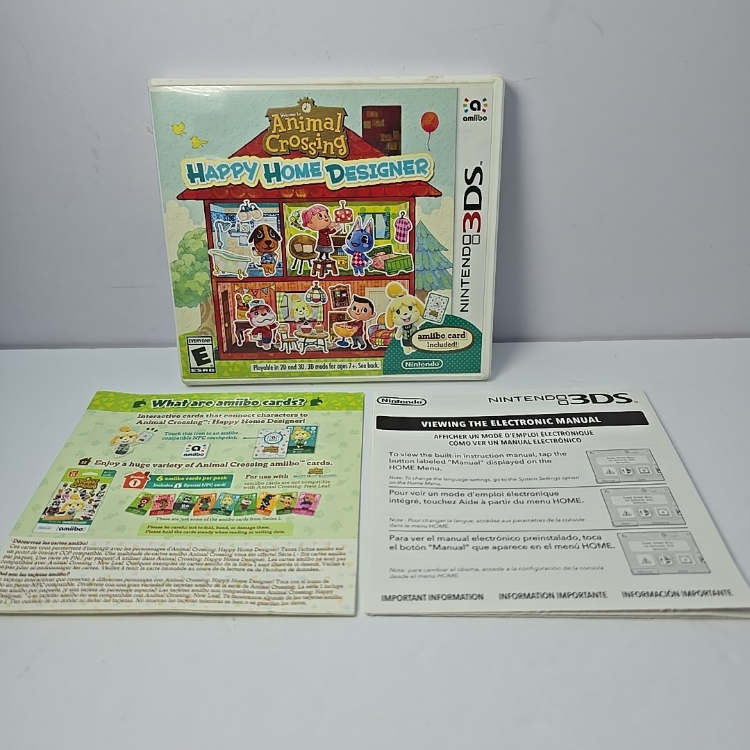 Animal Crossing Happy Home Designer for Nintendo 3DS Case Only No Game