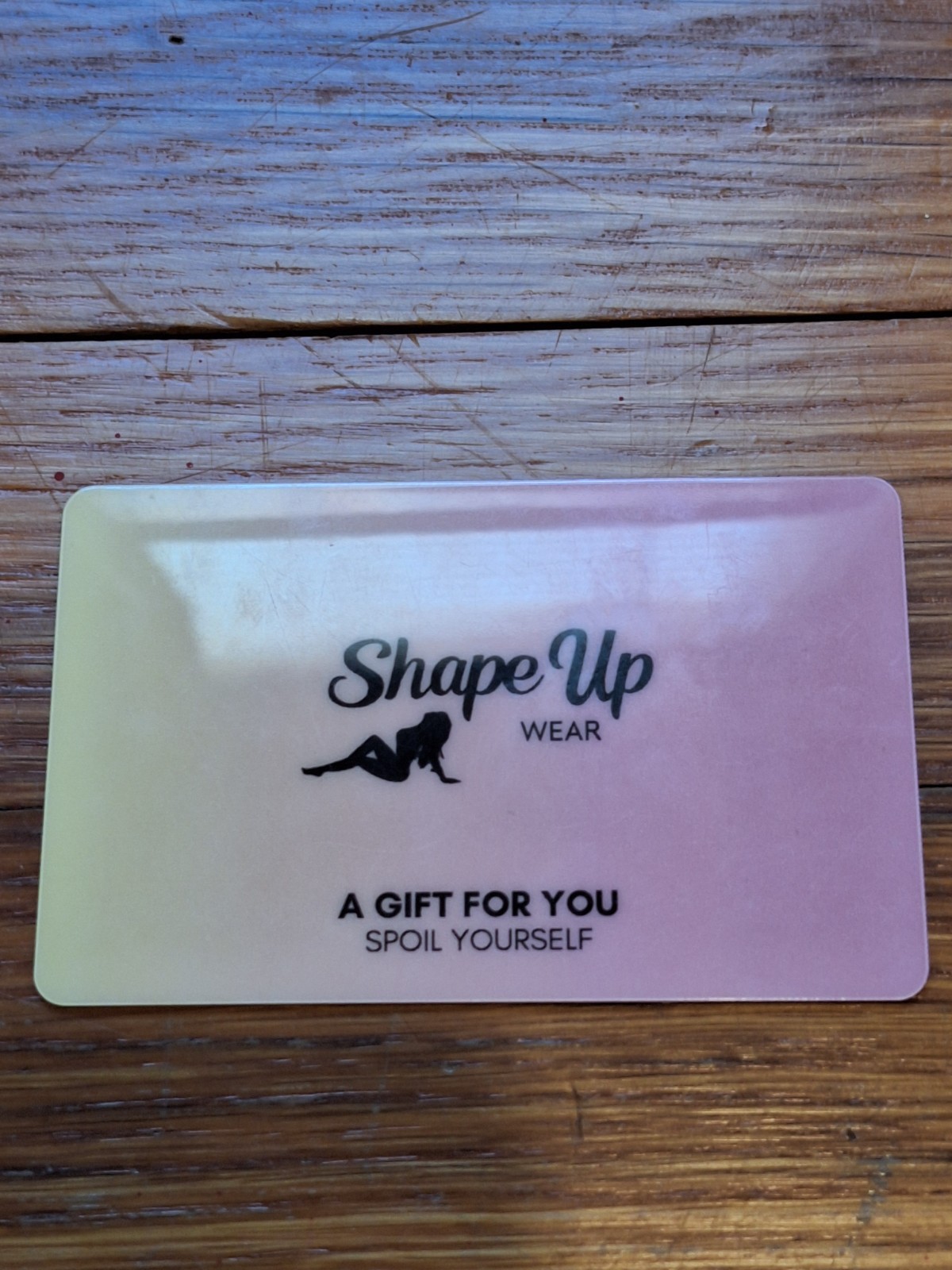 Shape up wear card. 100 dollars to spend. New. Branfd is shape up wear.