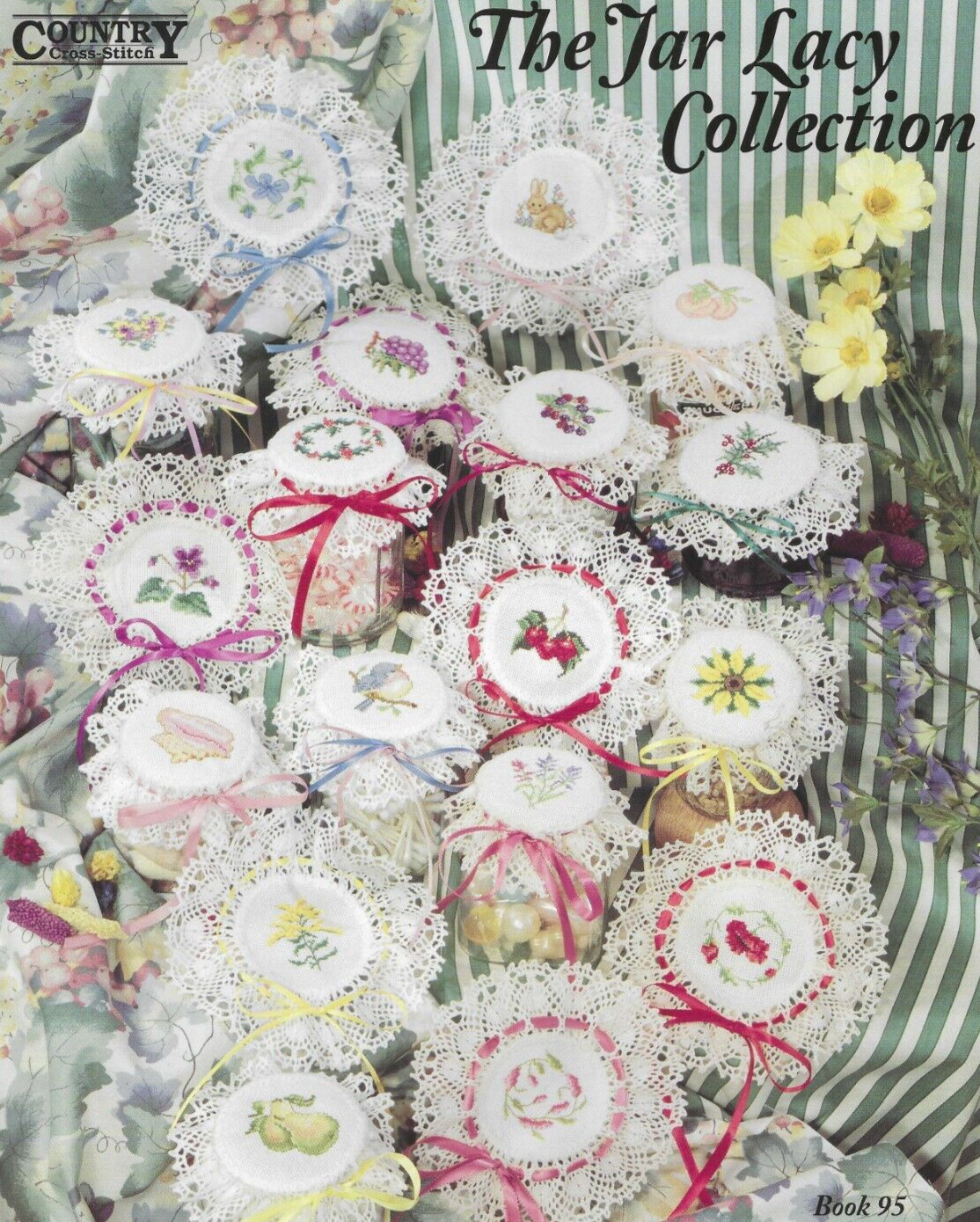 THE JAR LACY COLLECTION--18 Designs--Flowers--Counted Cross Stitch Pattern