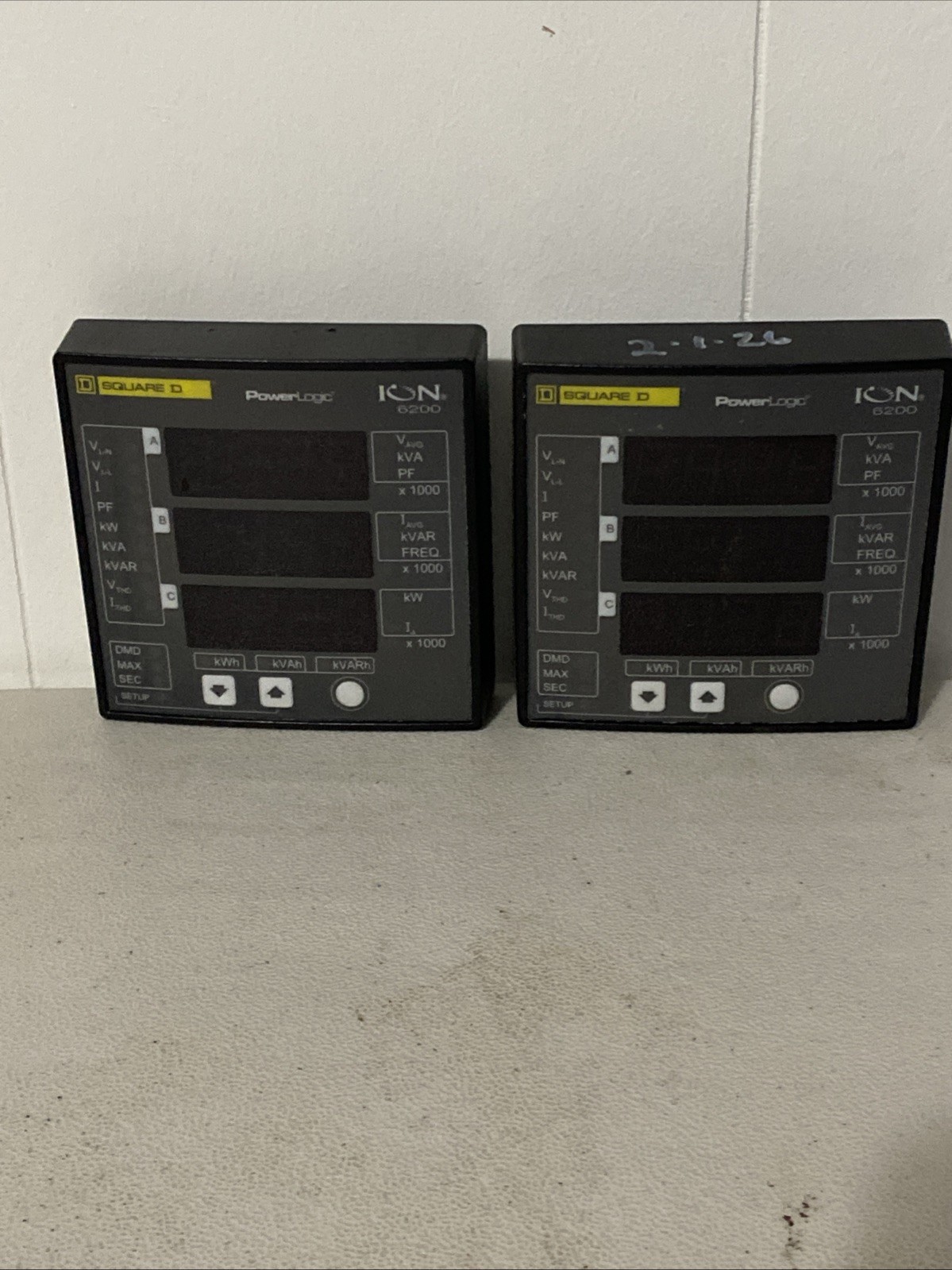SQUARE D 6200R POWERLOGIC DIGITAL PANEL MODULE