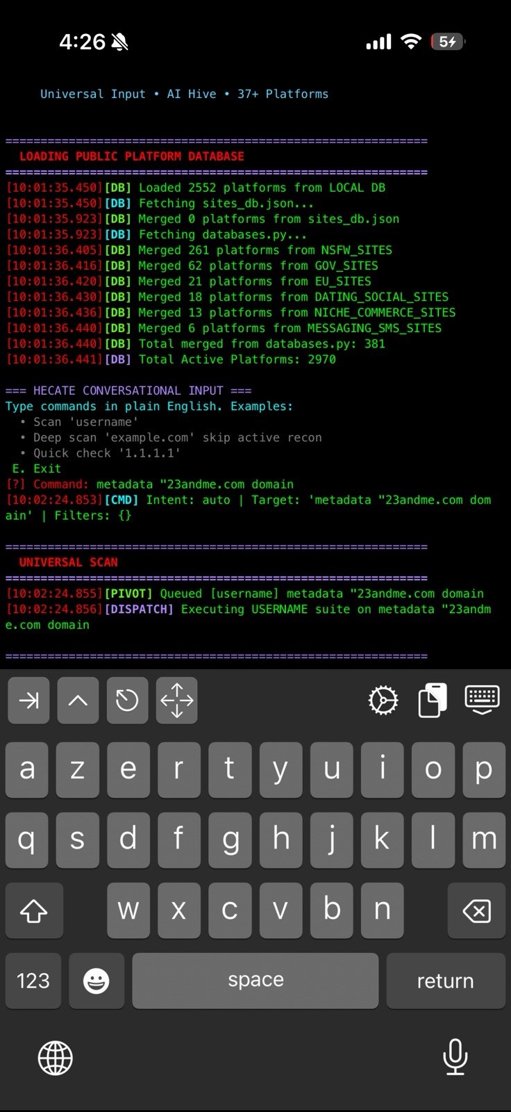 Hecate OSINT Platform Python Cybersecurity Recon Bug Bounty Red Team Tool