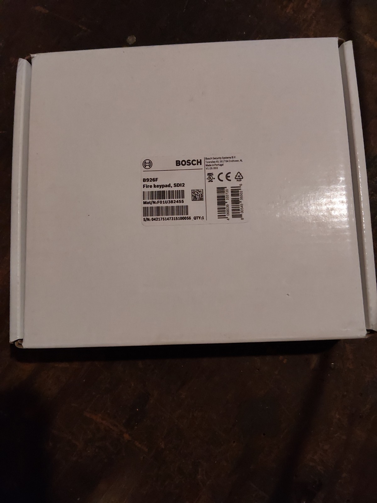 Bosch B926F SDI2 Fire Annunciator Keypad New In Box