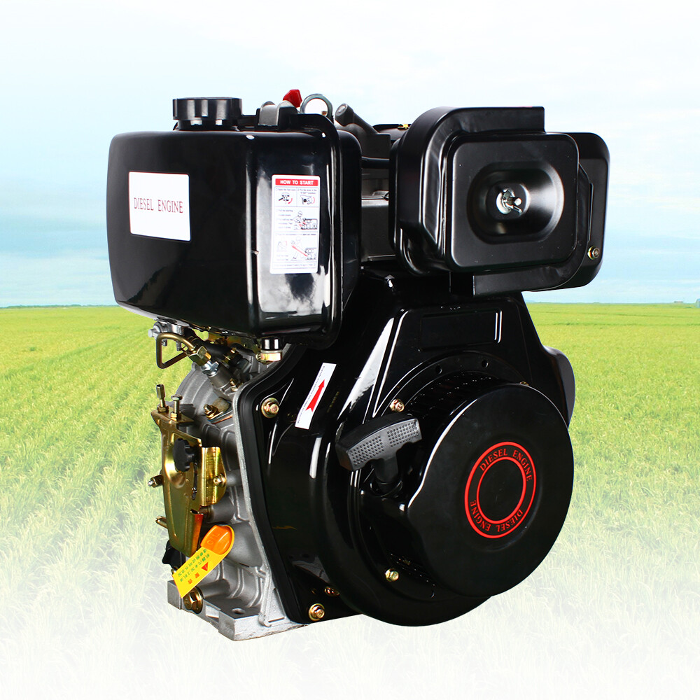 418CC Heavy Duty 10HP 4 Stroke Diesel Engine Single Cylinder Shaft Air-Cooled