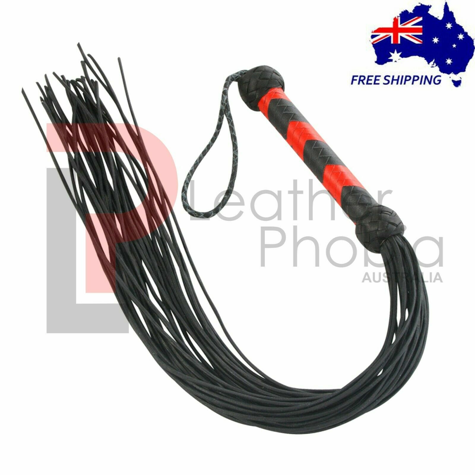 Real & Genuine Cowhide Leather Flogger Fully Handmade 25 Tail Heavy Duty Flogger