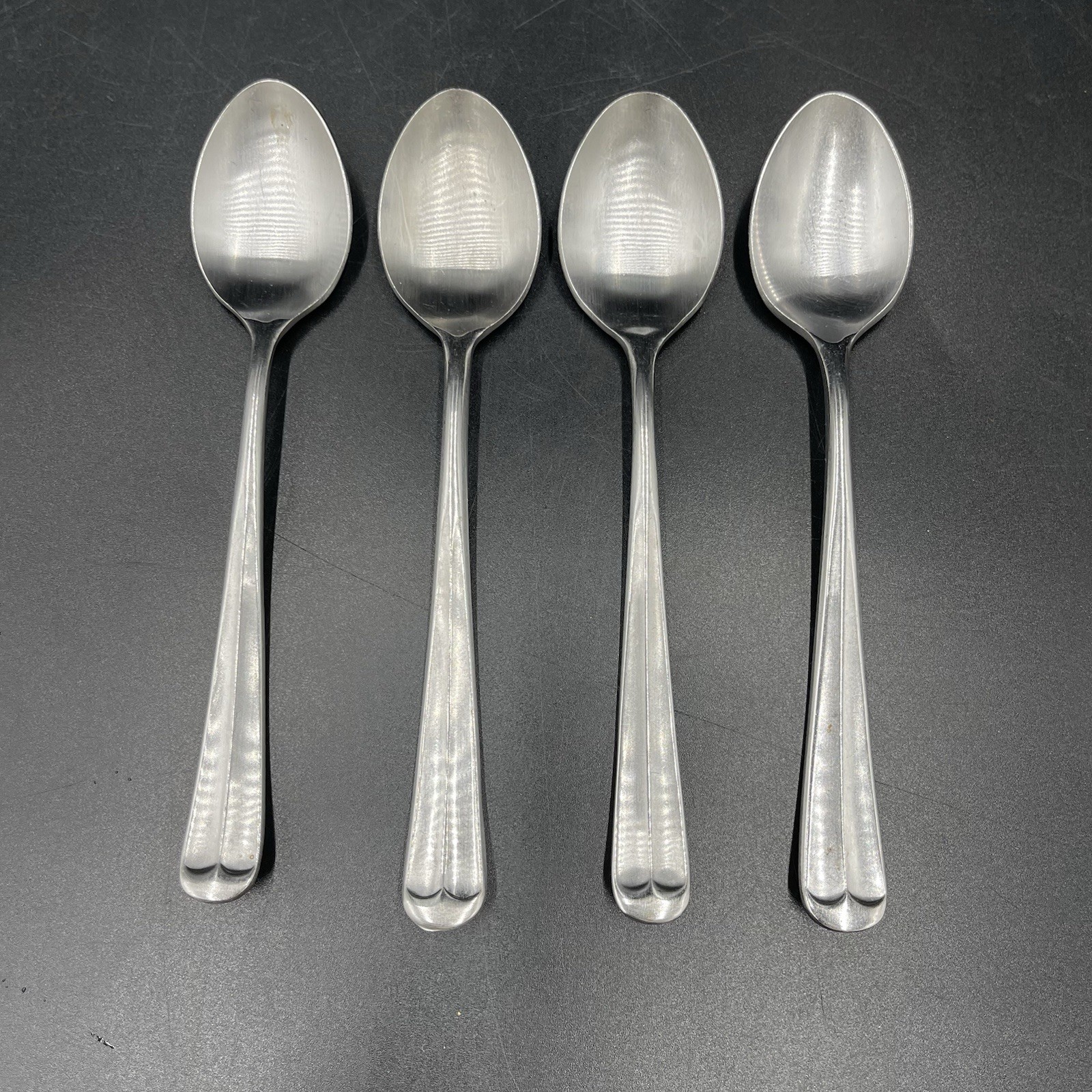 Supreme Cutlery Stainless LIBERTY BELL BELLE Teaspoons by Towle Japan Lot of 4