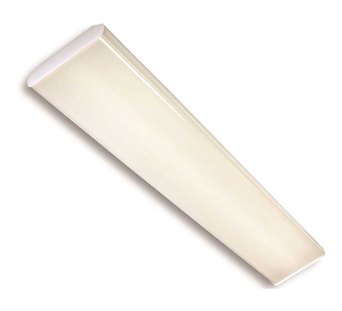 4 ft. 6242 Lumens 46-Watt Integrated LED Dimmable White Diffused Lens Wraparound