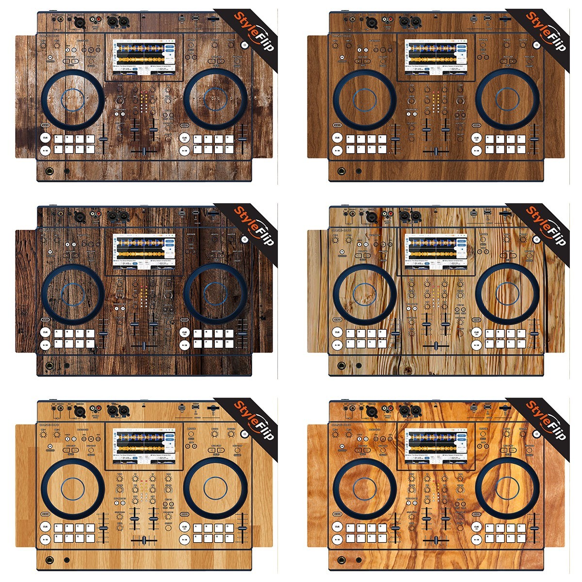 AlphaTheta OMNIS-DUO Skin | 6 Wood Designs | Protective Decal | StyleFlip