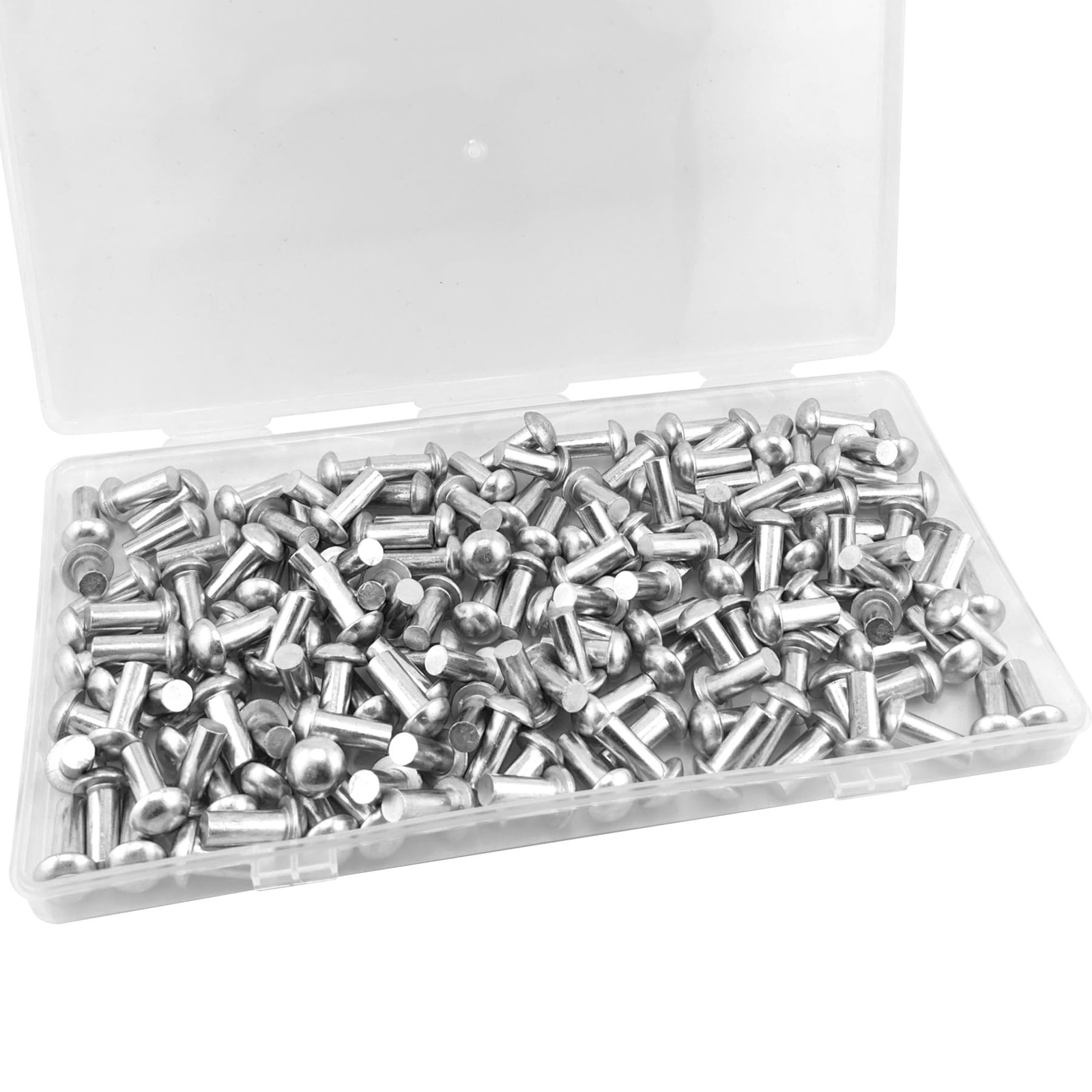 3/16" Diameter X 1/2" Length Solid Aluminum Brazier Head Rivets,Aluminum Boat...
