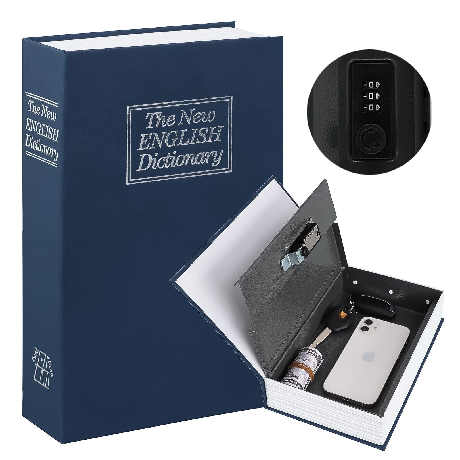 Libro Caja Fuerte Diversional Con Llave De Seguridad Caja De Seguridad Secreta