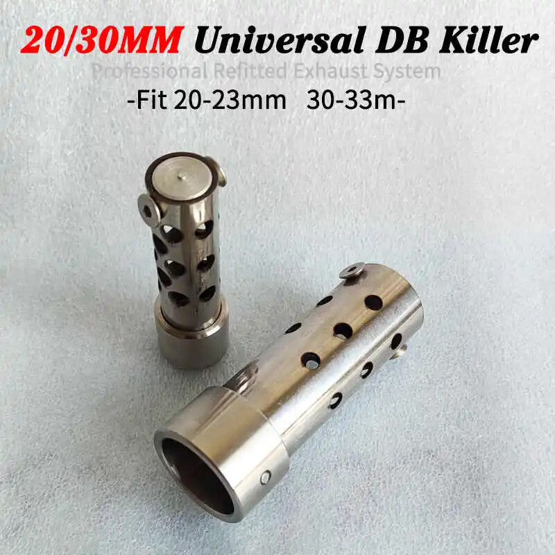Motorcycle Muffler Plug 35/30/20/25mm Exhaust Pipe Modification Universal ﻿DB