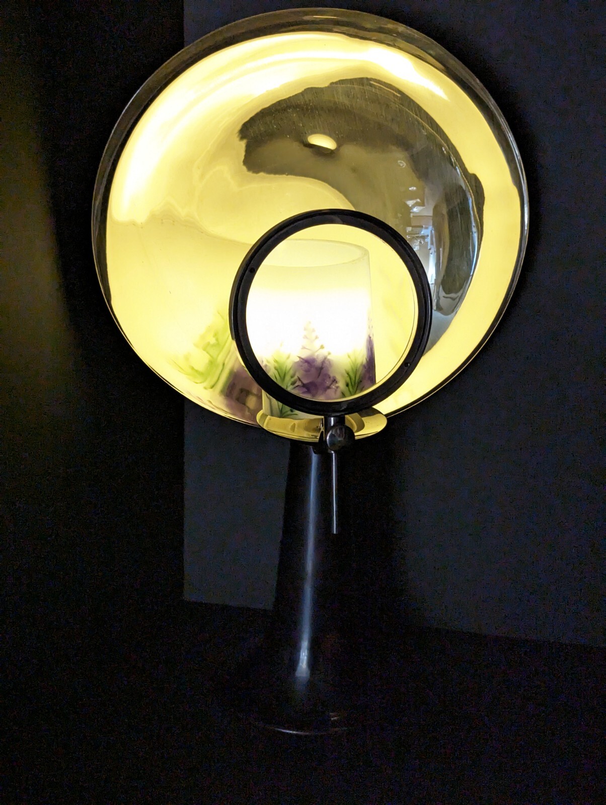 Medical Parabolic Magnifying Lamp Candle Light Source Vintage