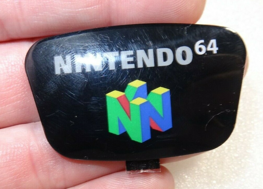 Nintendo N64 Top Cover LOGO ONLY-Intact-Just OK-READ