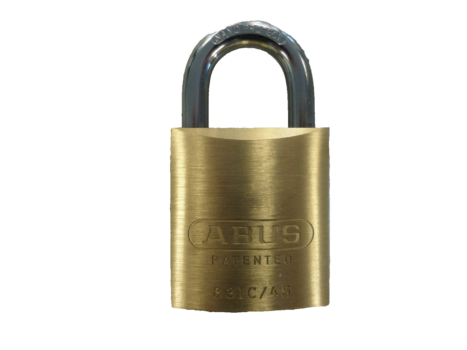 ABUS 83IC/45 BEST STYLE SMALL FORMAT IC CORE BRASS PADLOCK