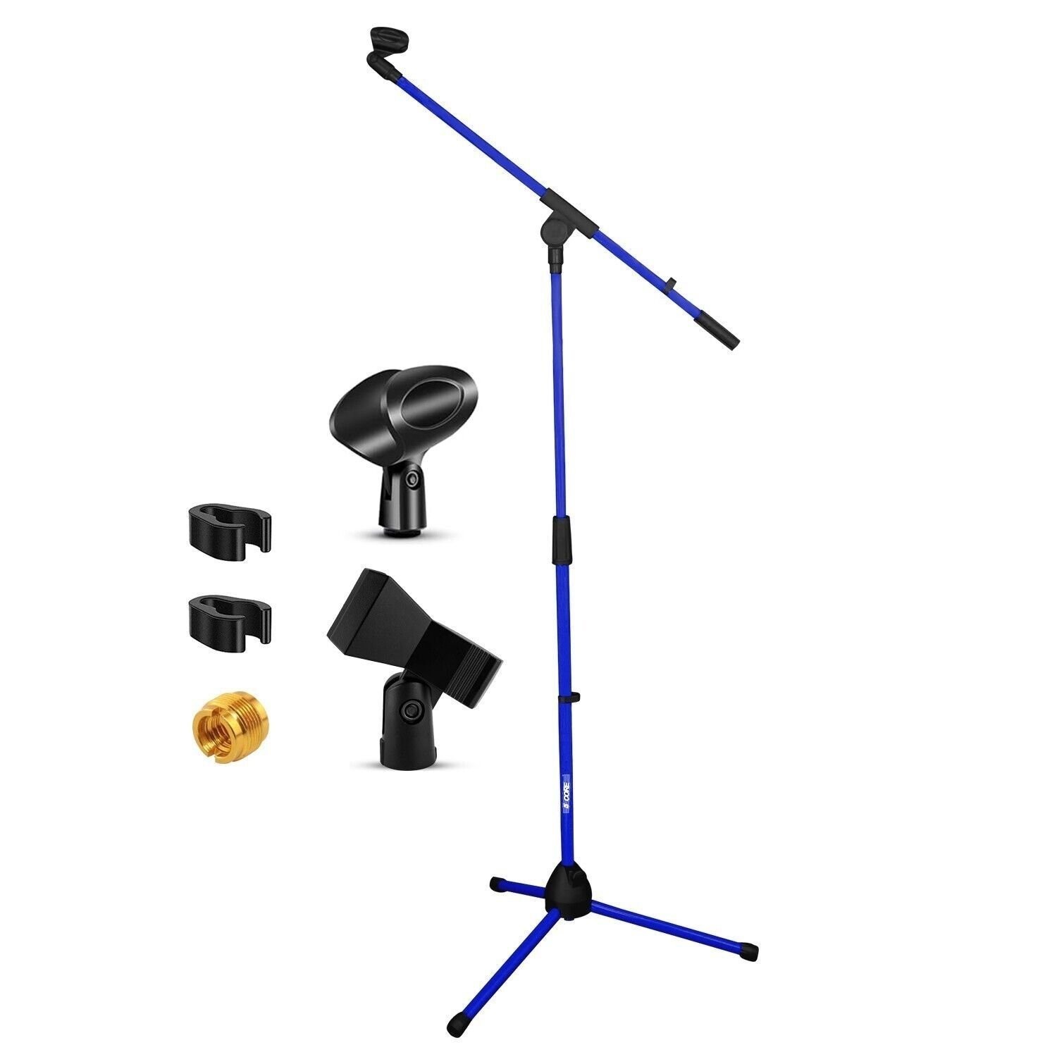 5 Core Microphone Stand Floor Adjustable 72" w Extending Telescoping Boom Arm