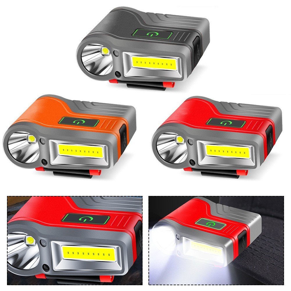 For COB LED Headlamp with Induction Sensor Waterproof Rechargeable for Outdoors