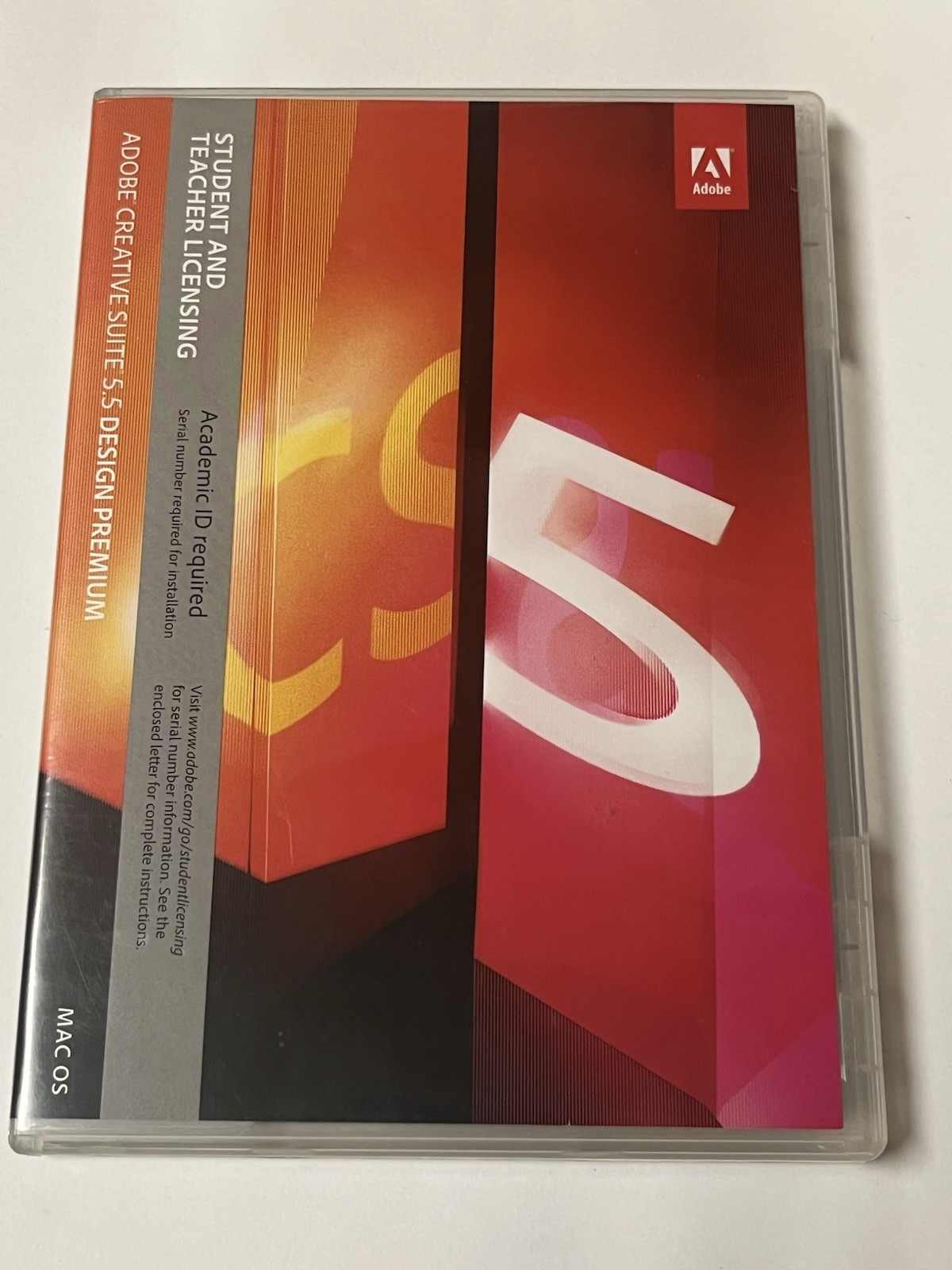 Adobe Creative Suite 5.5 Design Standard MAC OS Student and Teacher Licensing