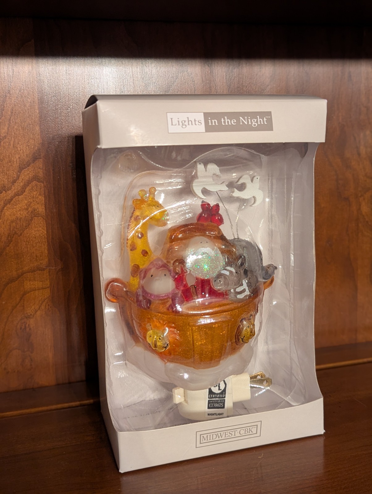 Midwest CBK: Lights In The Night- Noah's Ark Children's Night Light | New In Box