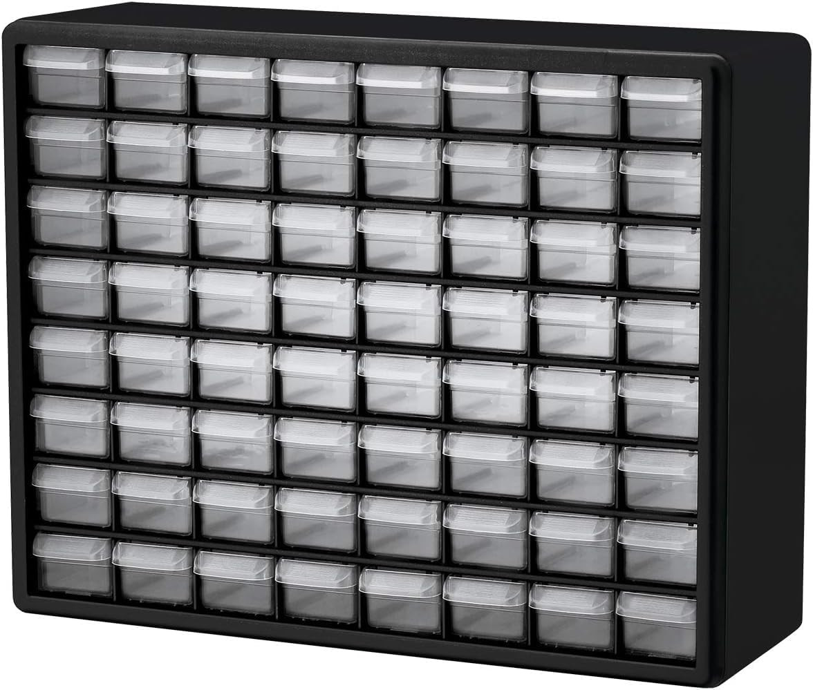 64 Drawer Plastic Storage Cabinet Organizer Garage Hardware Bead Lego Teacher Bo